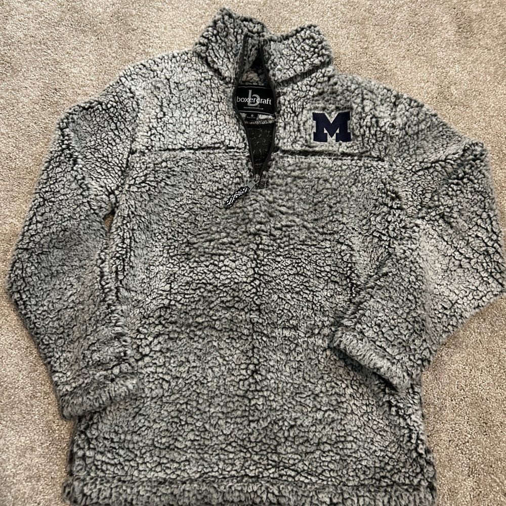 Boxercraft University of Michigan Sherpa Quarter Zip